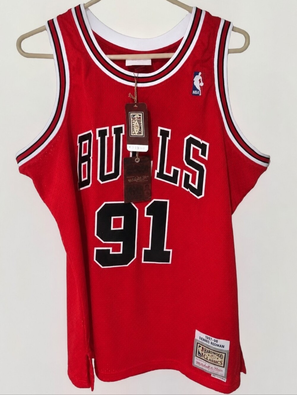 Chicago Bulls 1996/97 Mitchell & Ness  Dennis Rodman #91 Hardwood Classic Jersey